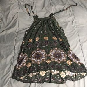 Green, Halter Top, dress